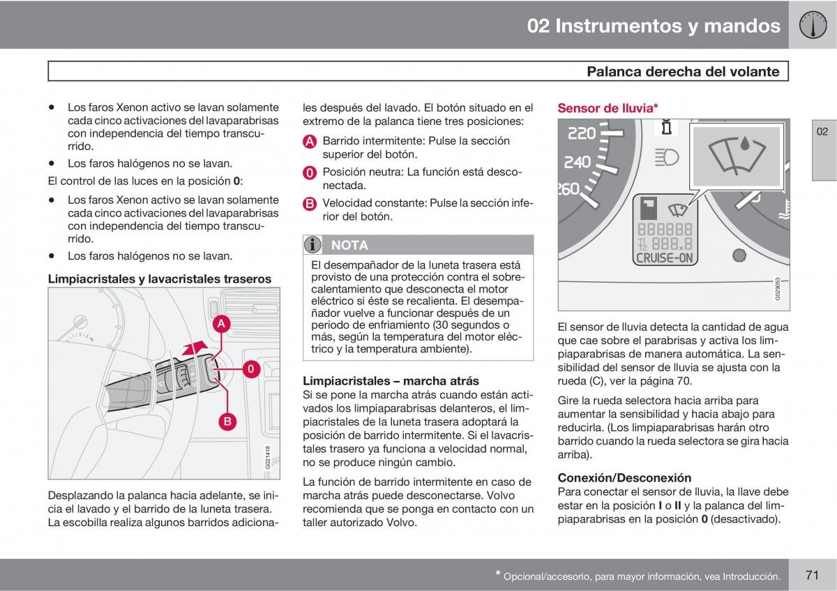 Volvo C30 manual del propietario / page 73