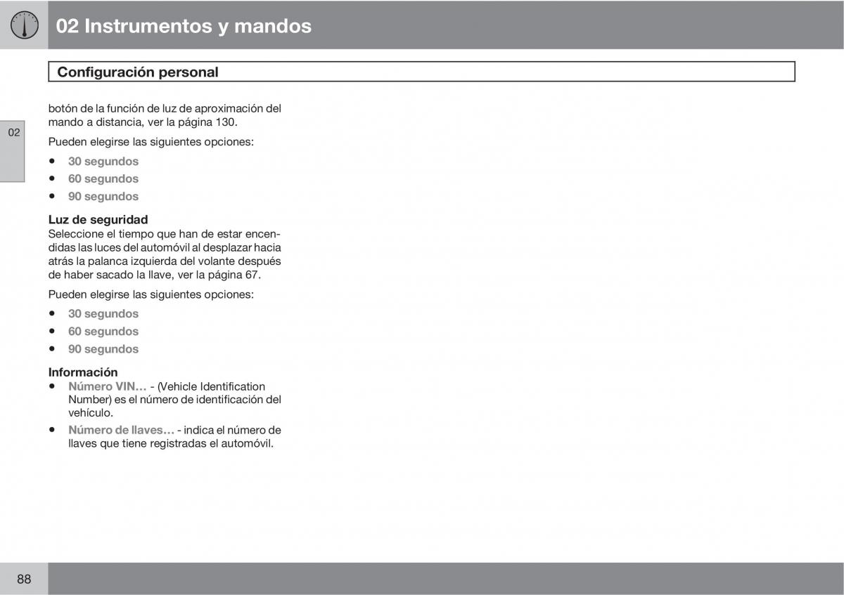 Volvo C30 manual del propietario / page 90