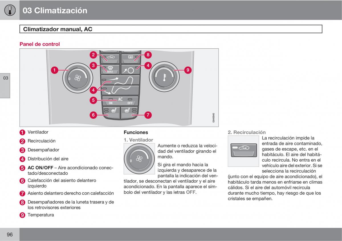 Volvo C30 manual del propietario / page 98