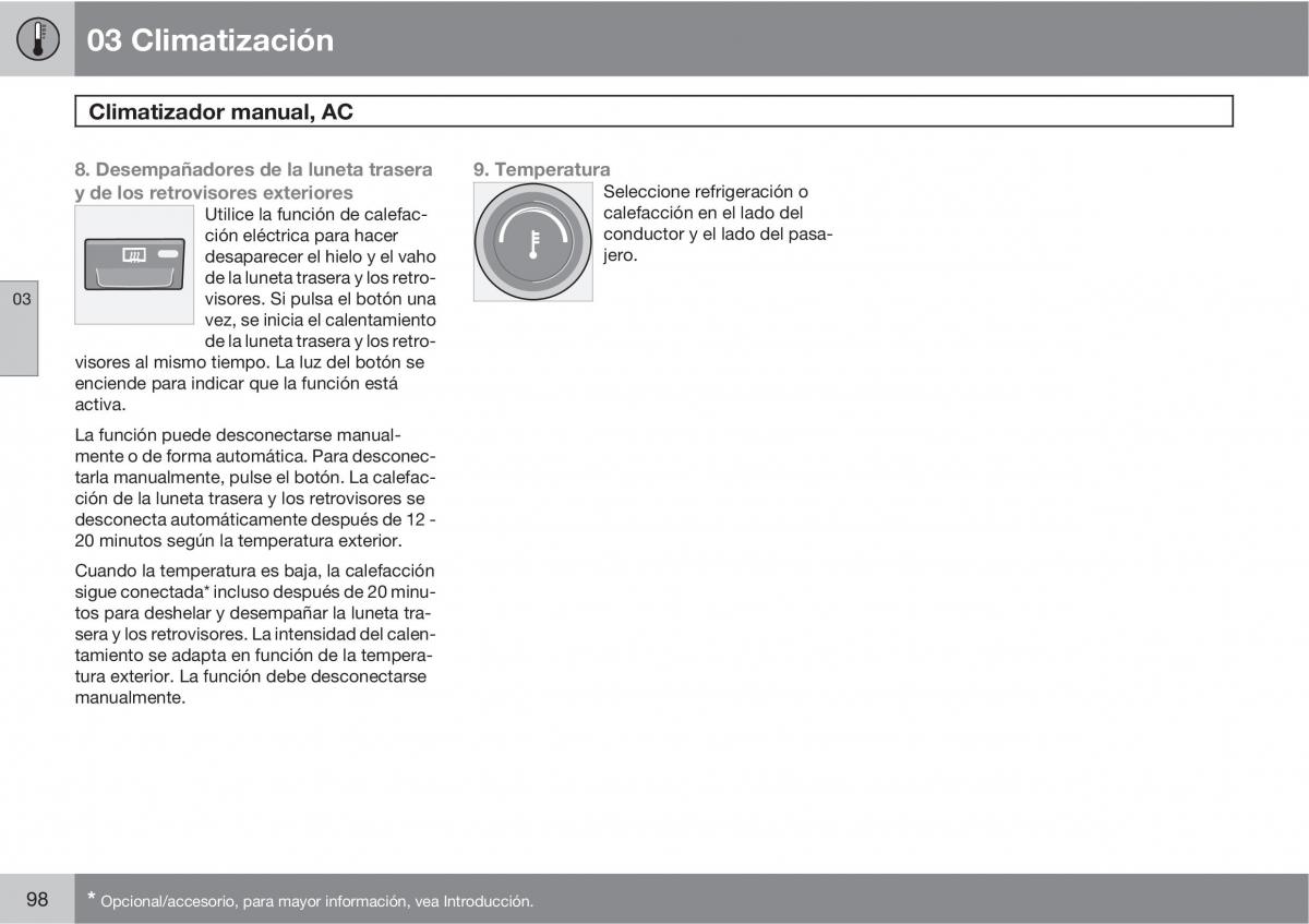 Volvo C30 manual del propietario / page 100