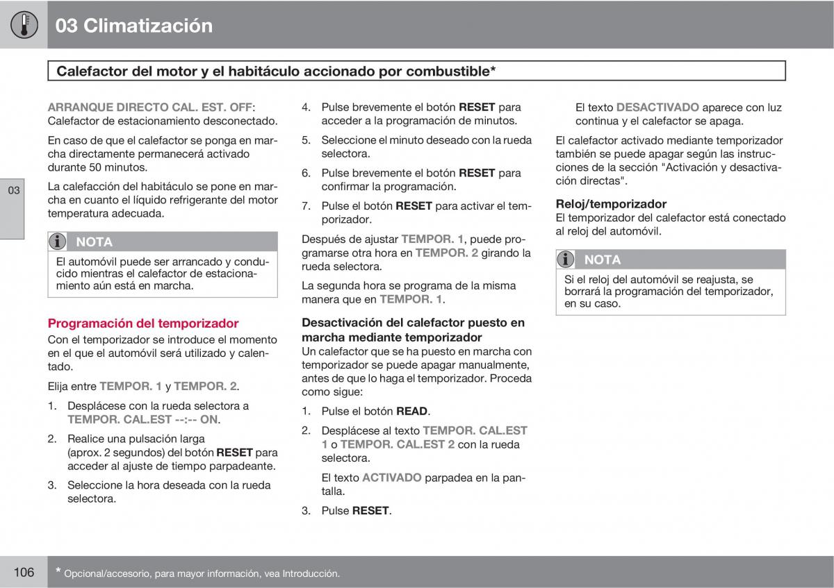 Volvo C30 manual del propietario / page 108