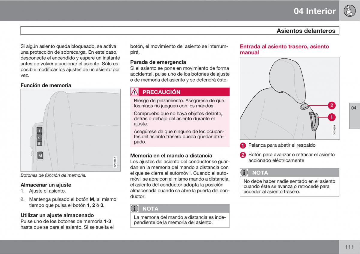 Volvo C30 manual del propietario / page 113