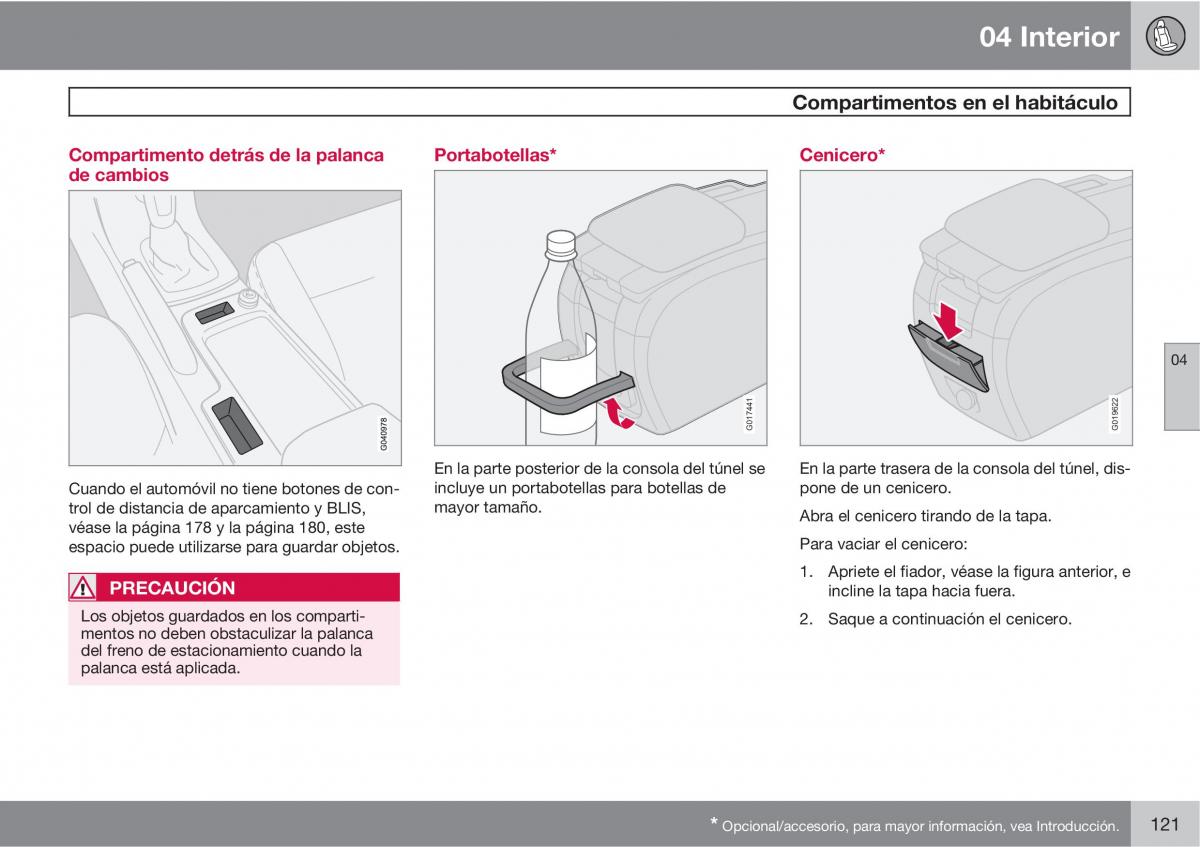 Volvo C30 manual del propietario / page 123