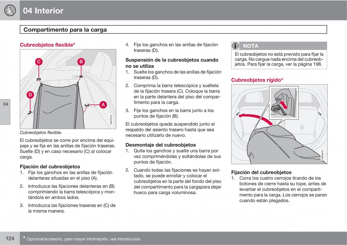 Volvo C30 manual del propietario / page 126