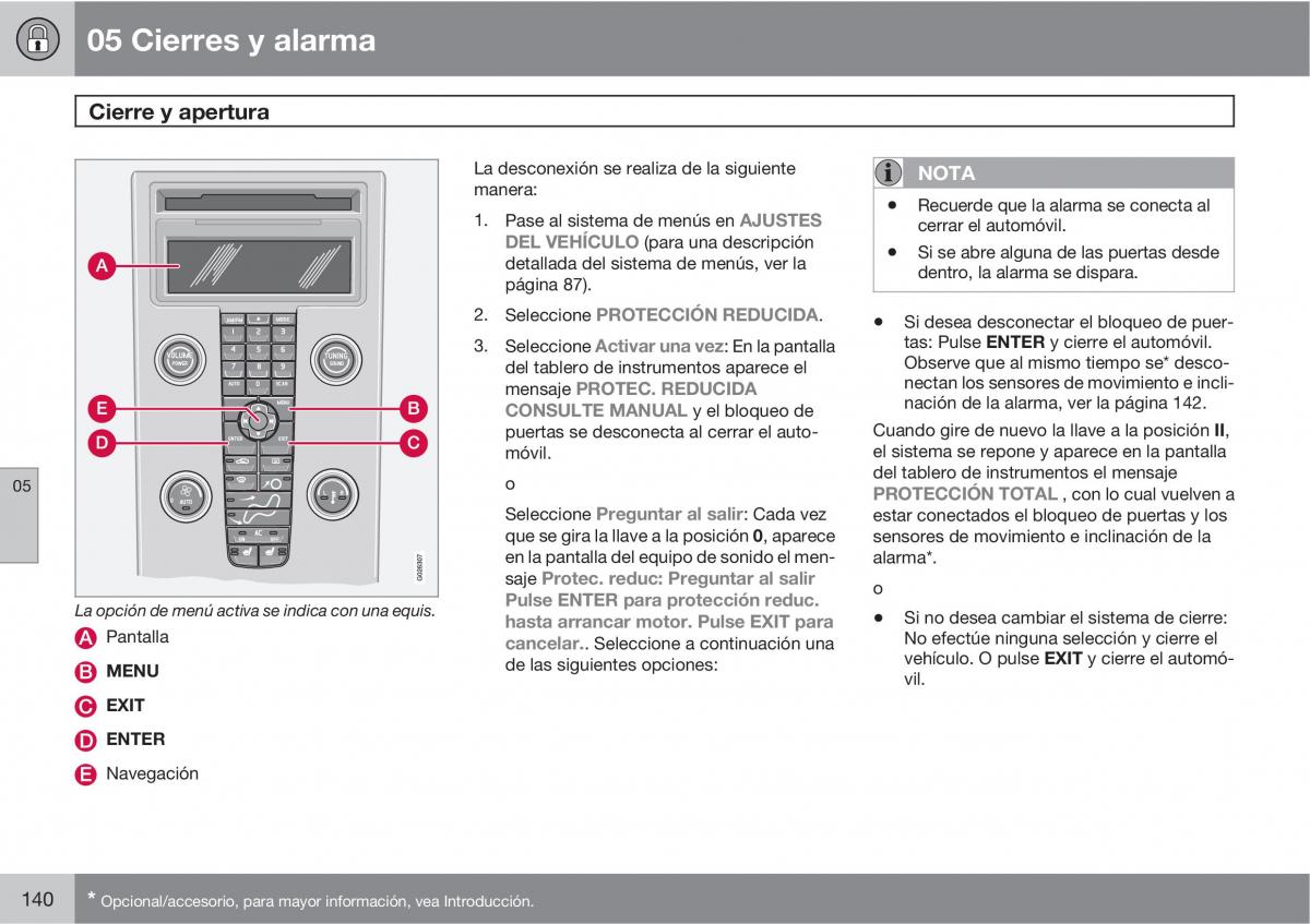 Volvo C30 manual del propietario / page 142