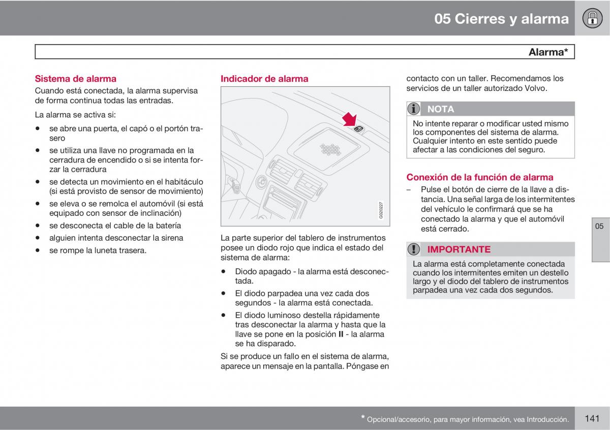 Volvo C30 manual del propietario / page 143