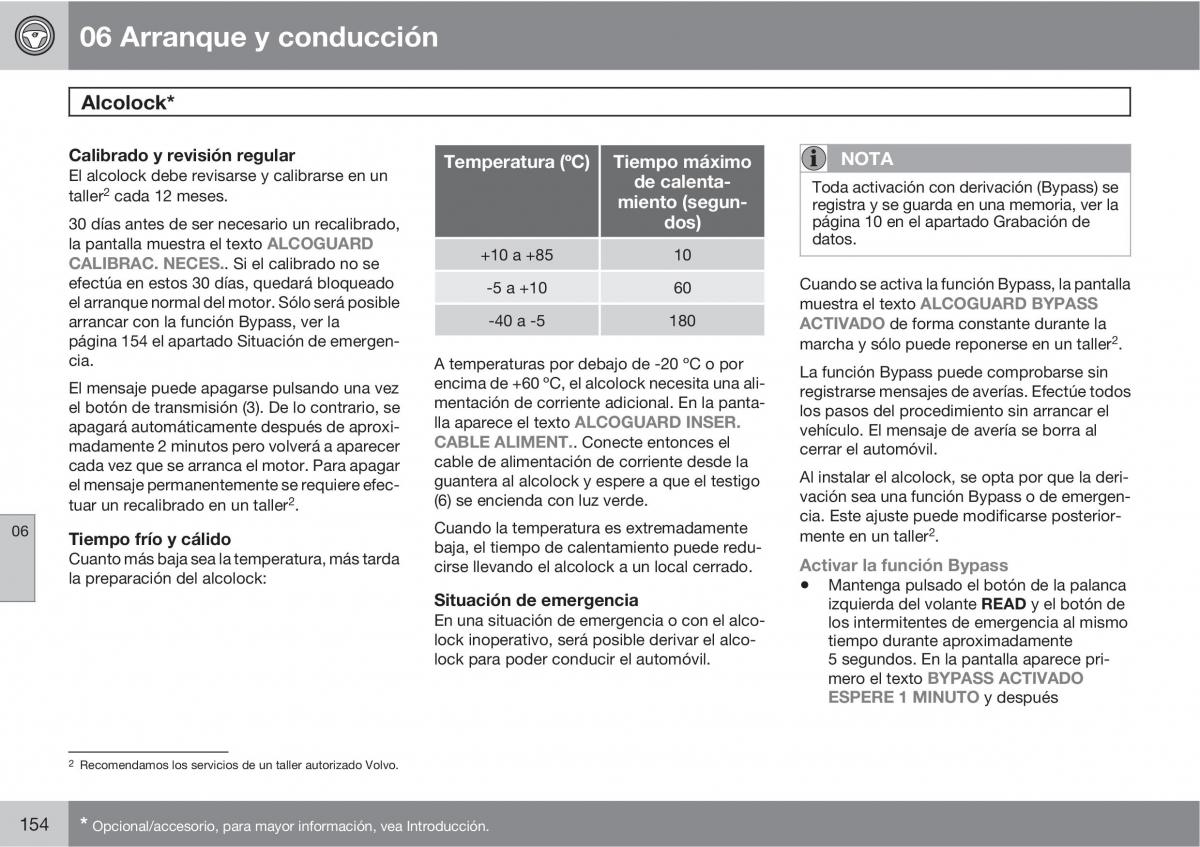 Volvo C30 manual del propietario / page 156