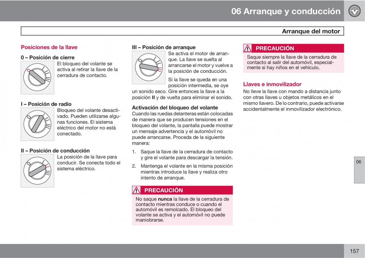 Volvo C30 manual del propietario / page 159