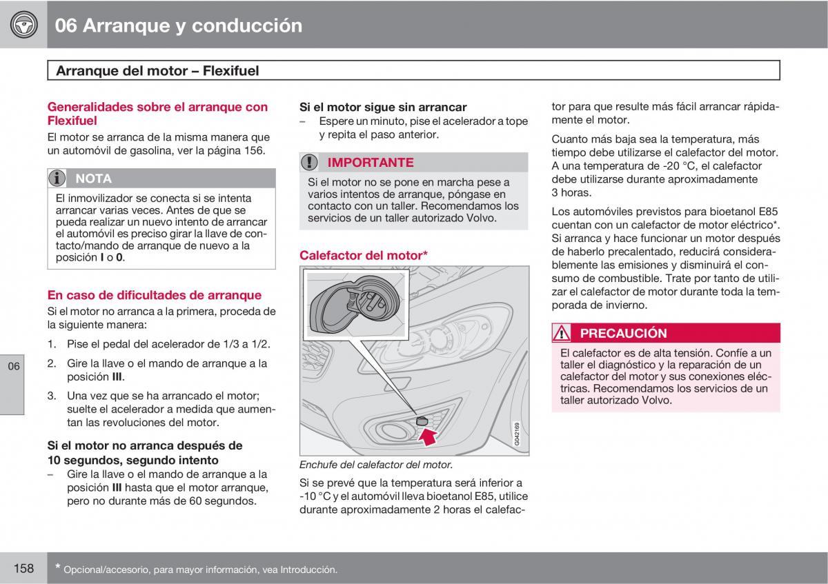 Volvo C30 manual del propietario / page 160