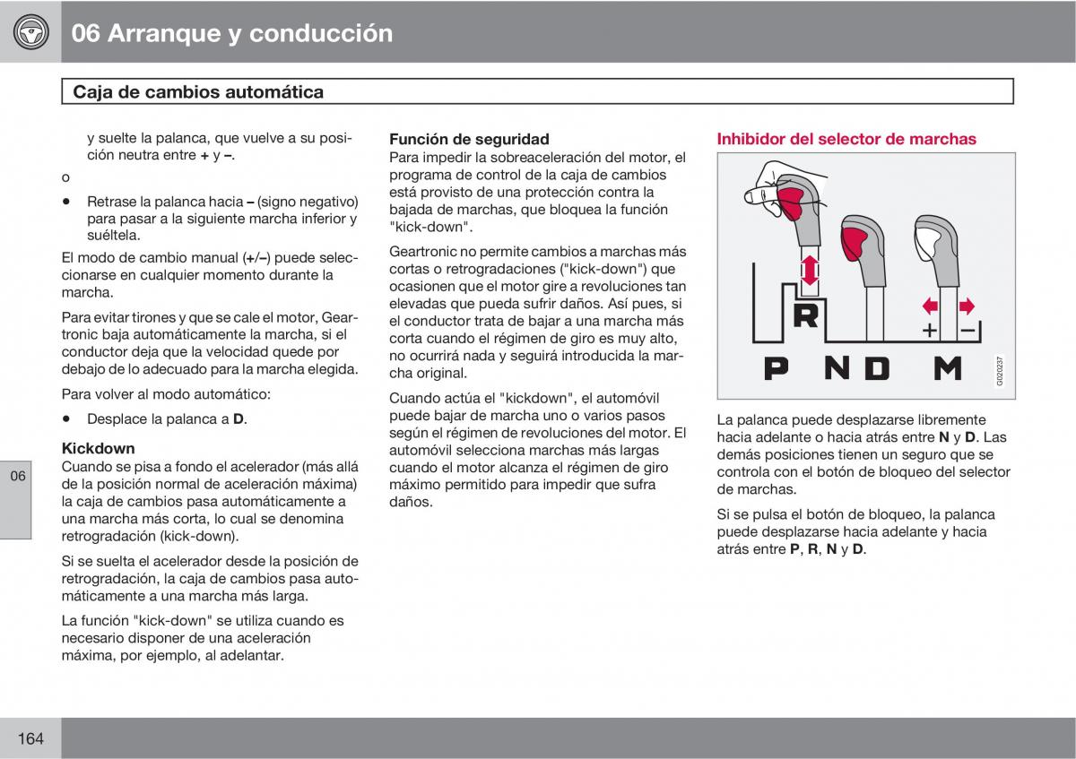 Volvo C30 manual del propietario / page 166