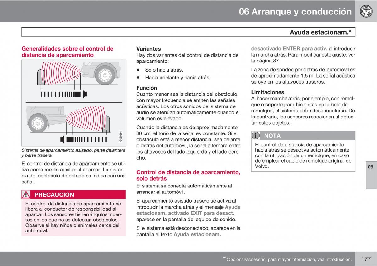 Volvo C30 manual del propietario / page 179