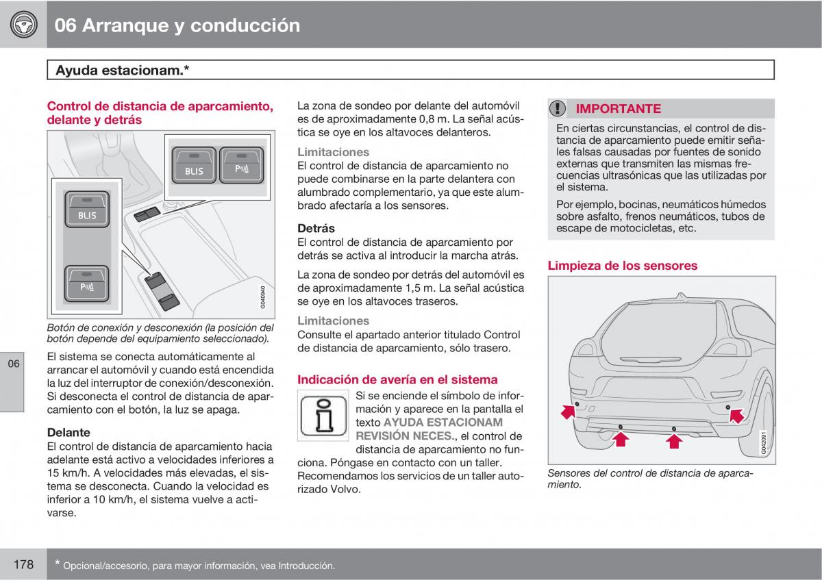 Volvo C30 manual del propietario / page 180