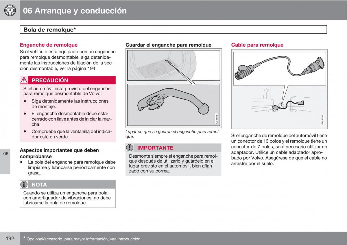 Volvo C30 manual del propietario / page 194