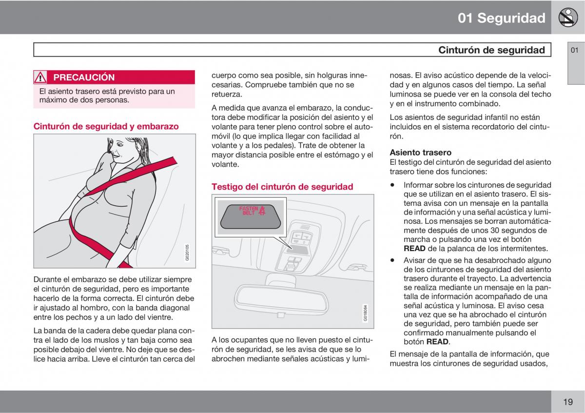 Volvo C30 manual del propietario / page 21