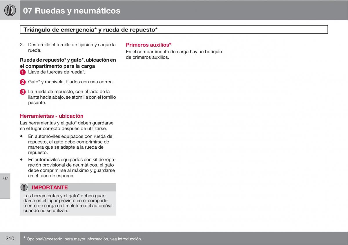 Volvo C30 manual del propietario / page 212