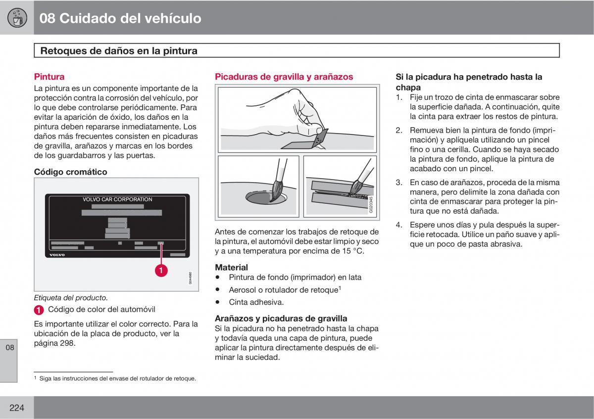 Volvo C30 manual del propietario / page 226