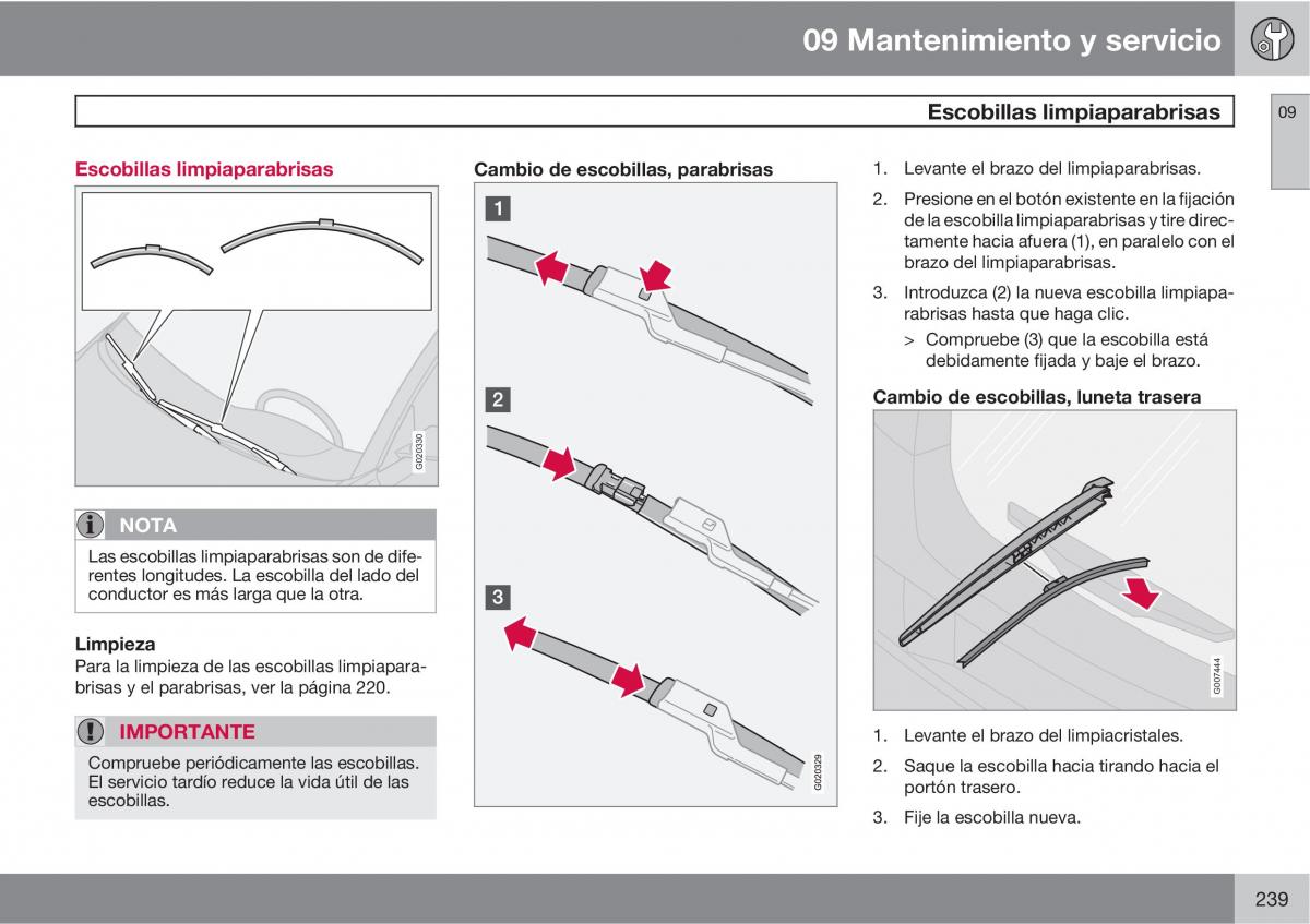 Volvo C30 manual del propietario / page 241