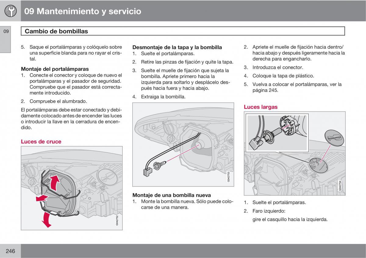 Volvo C30 manual del propietario / page 248