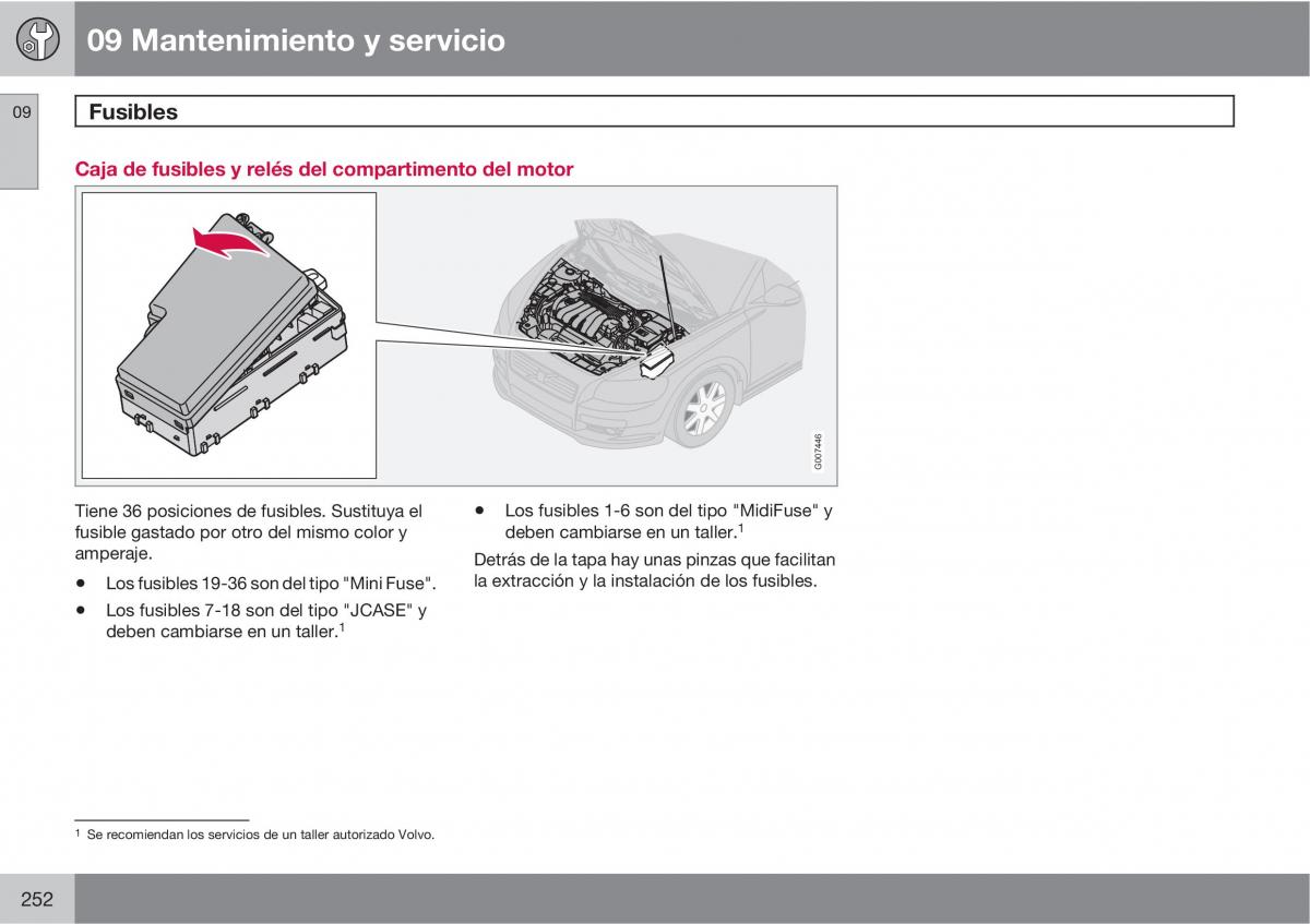 Volvo C30 manual del propietario / page 254