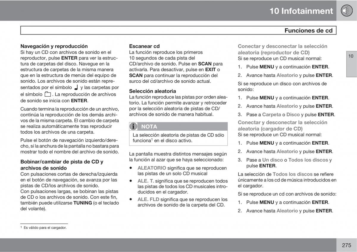 Volvo C30 manual del propietario / page 277