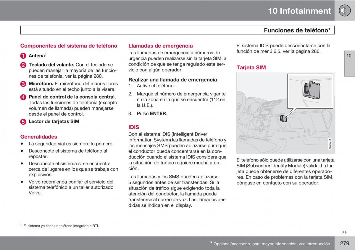 Volvo C30 manual del propietario / page 281