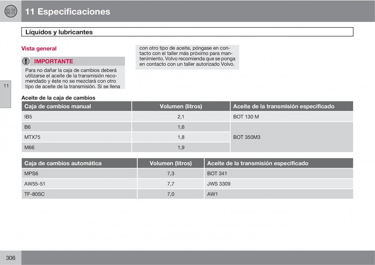 Volvo C30 manual del propietario / page 308