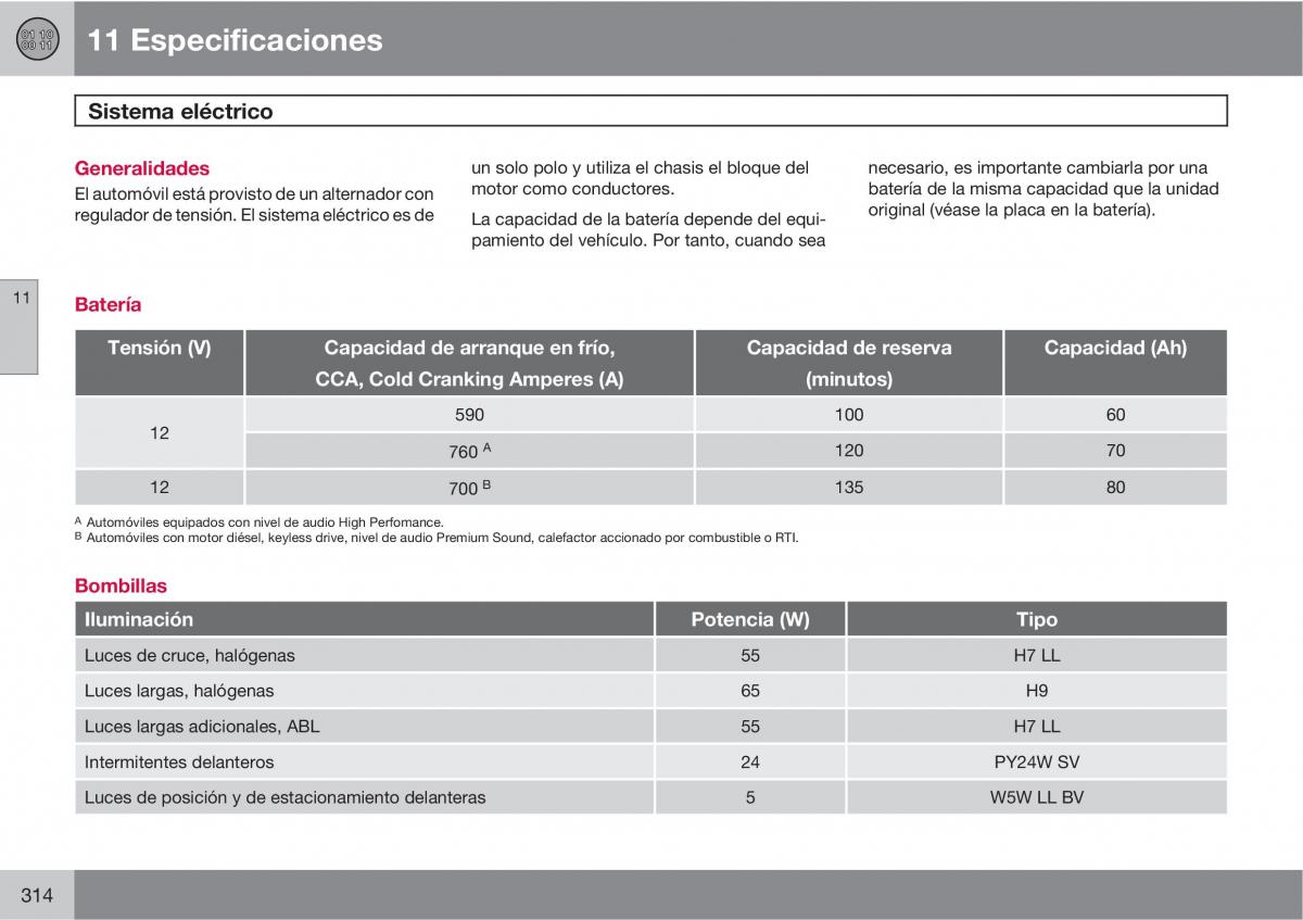 Volvo C30 manual del propietario / page 316