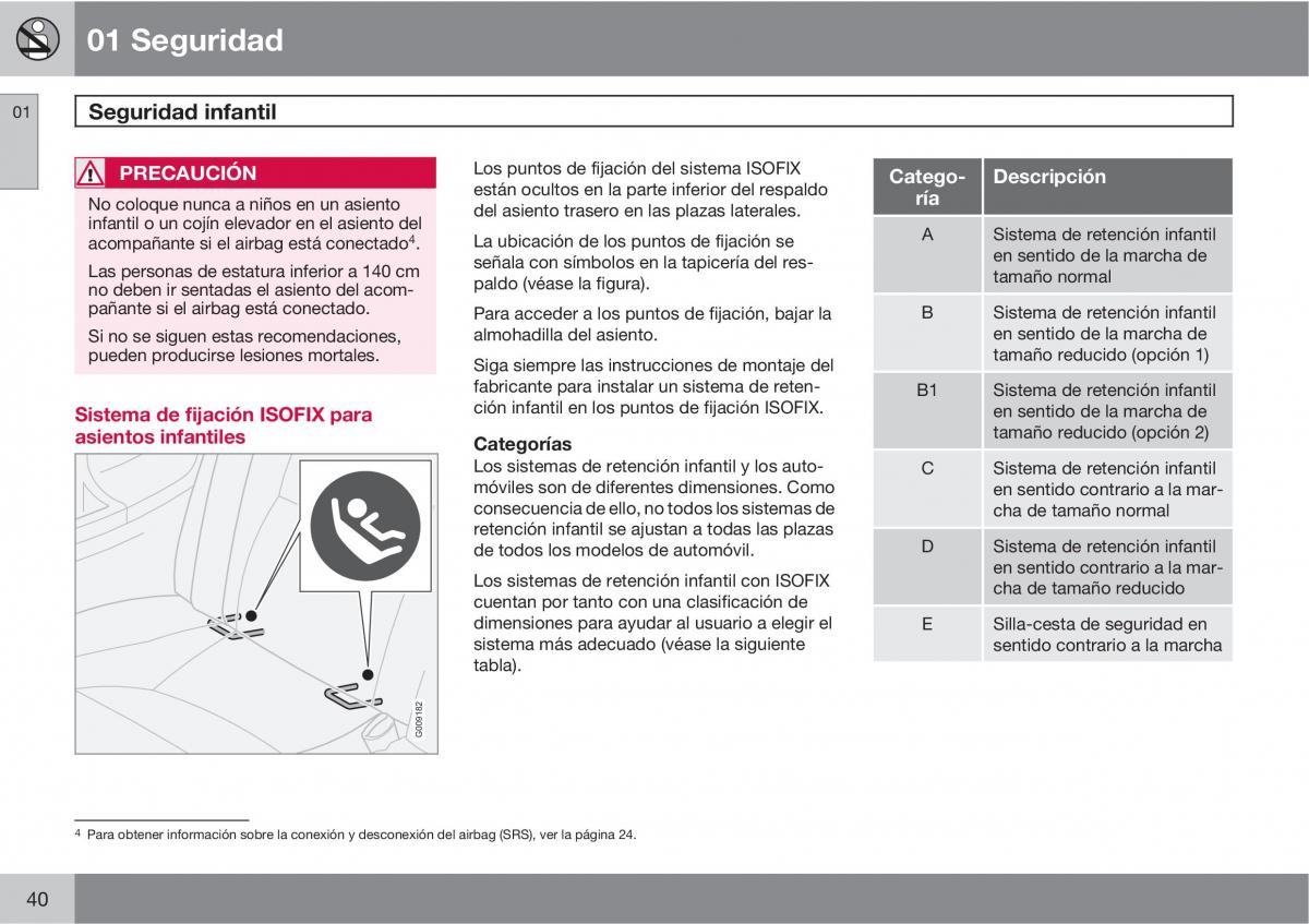 Volvo C30 manual del propietario / page 42