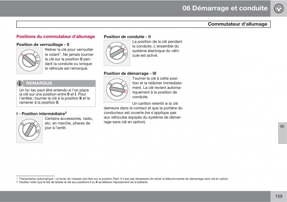 Volvo C30 manuel du proprietaire / page 161