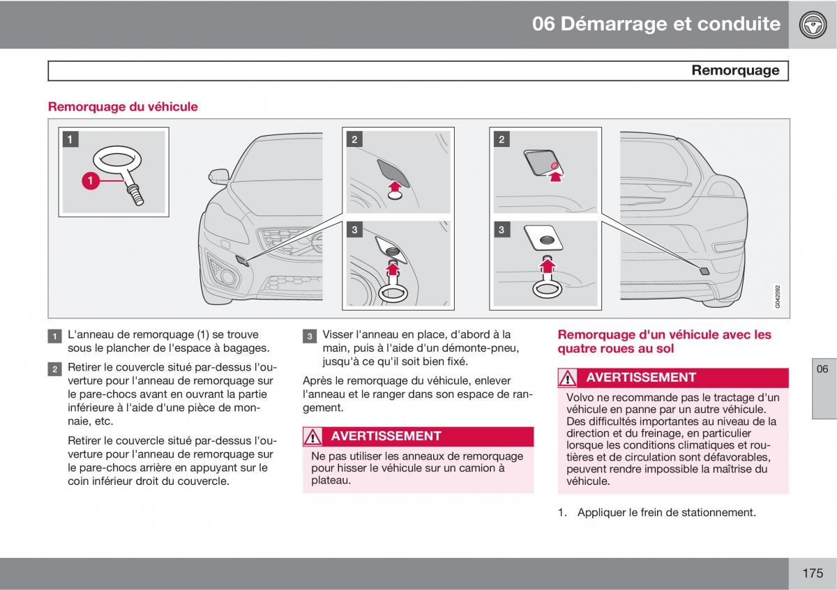 Volvo C30 manuel du proprietaire / page 177