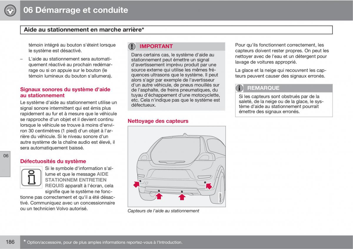 Volvo C30 manuel du proprietaire / page 188