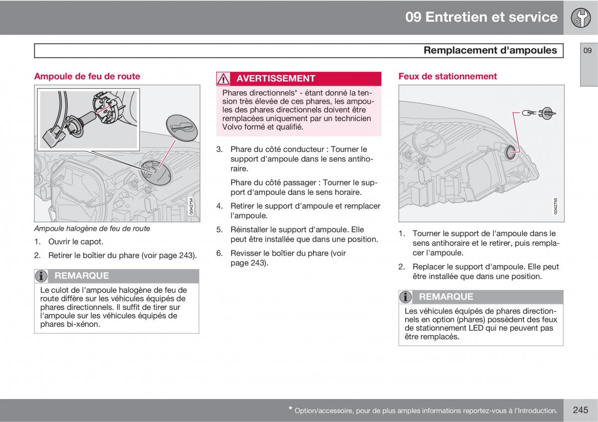 Volvo C30 manuel du proprietaire / page 247