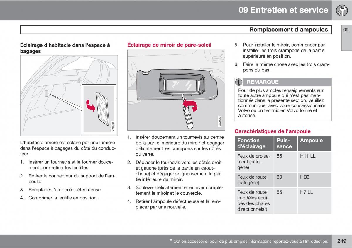 Volvo C30 manuel du proprietaire / page 251