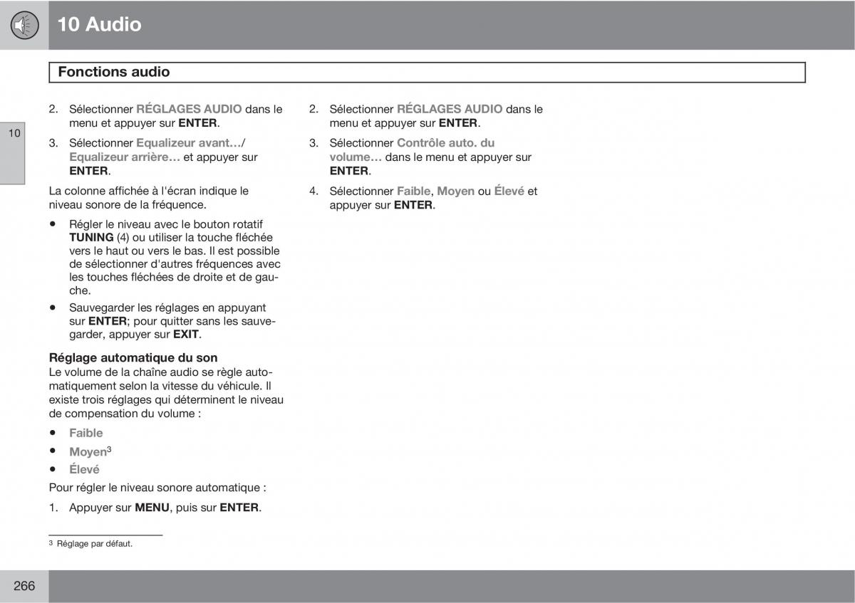 Volvo C30 manuel du proprietaire / page 268