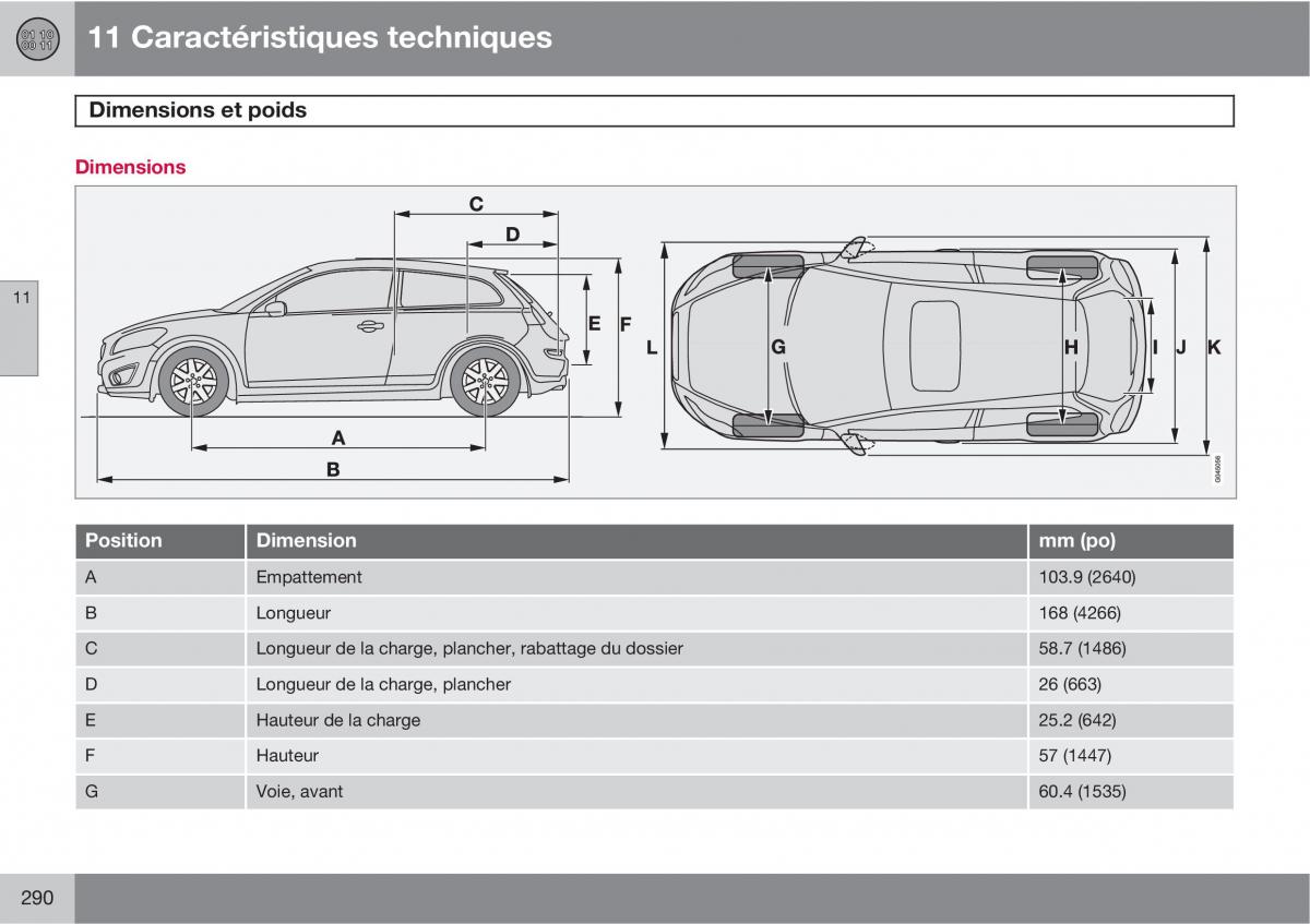 Volvo C30 manuel du proprietaire / page 292