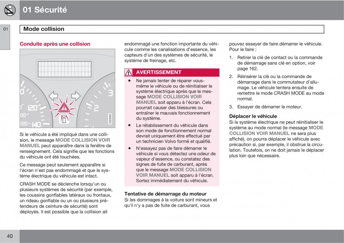 Volvo C30 manuel du proprietaire / page 42