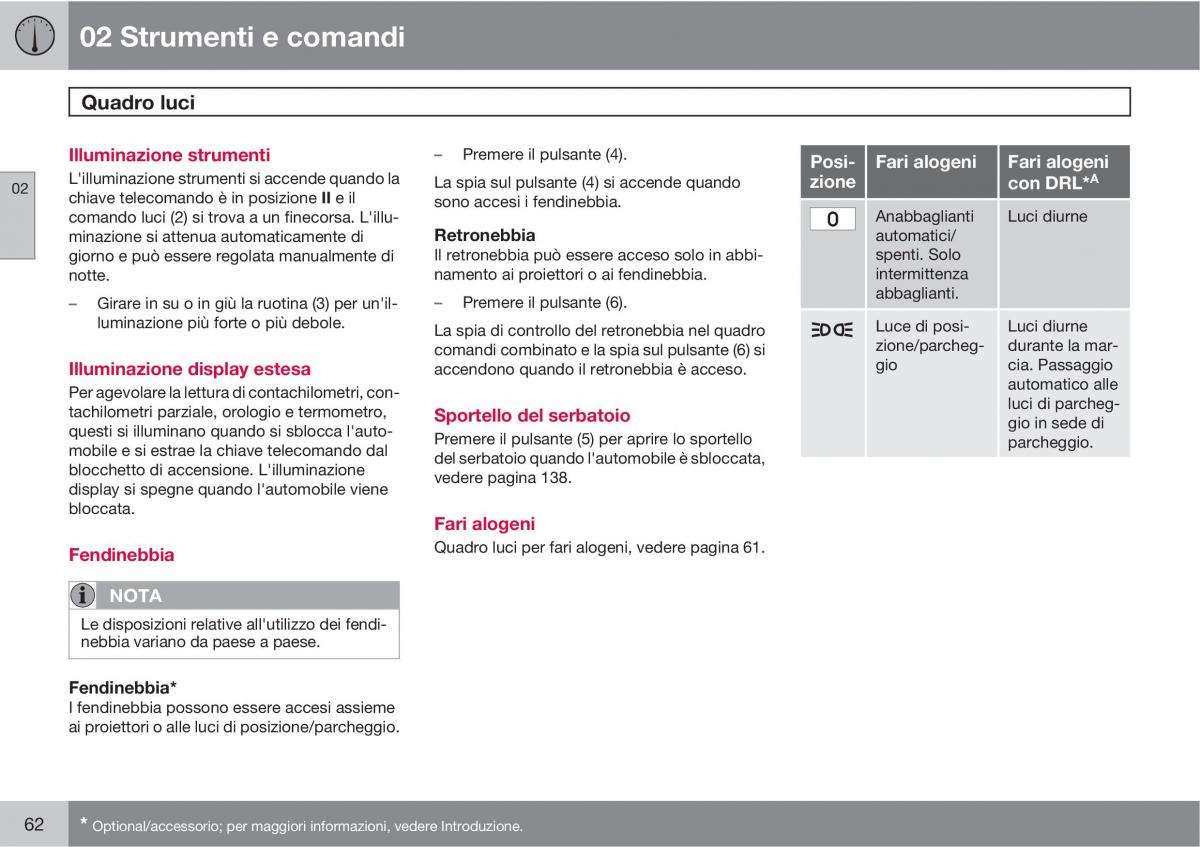 Volvo C30 manuale del proprietario / page 64