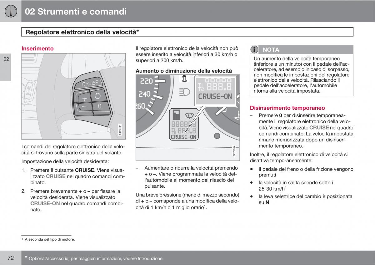 Volvo C30 manuale del proprietario / page 74