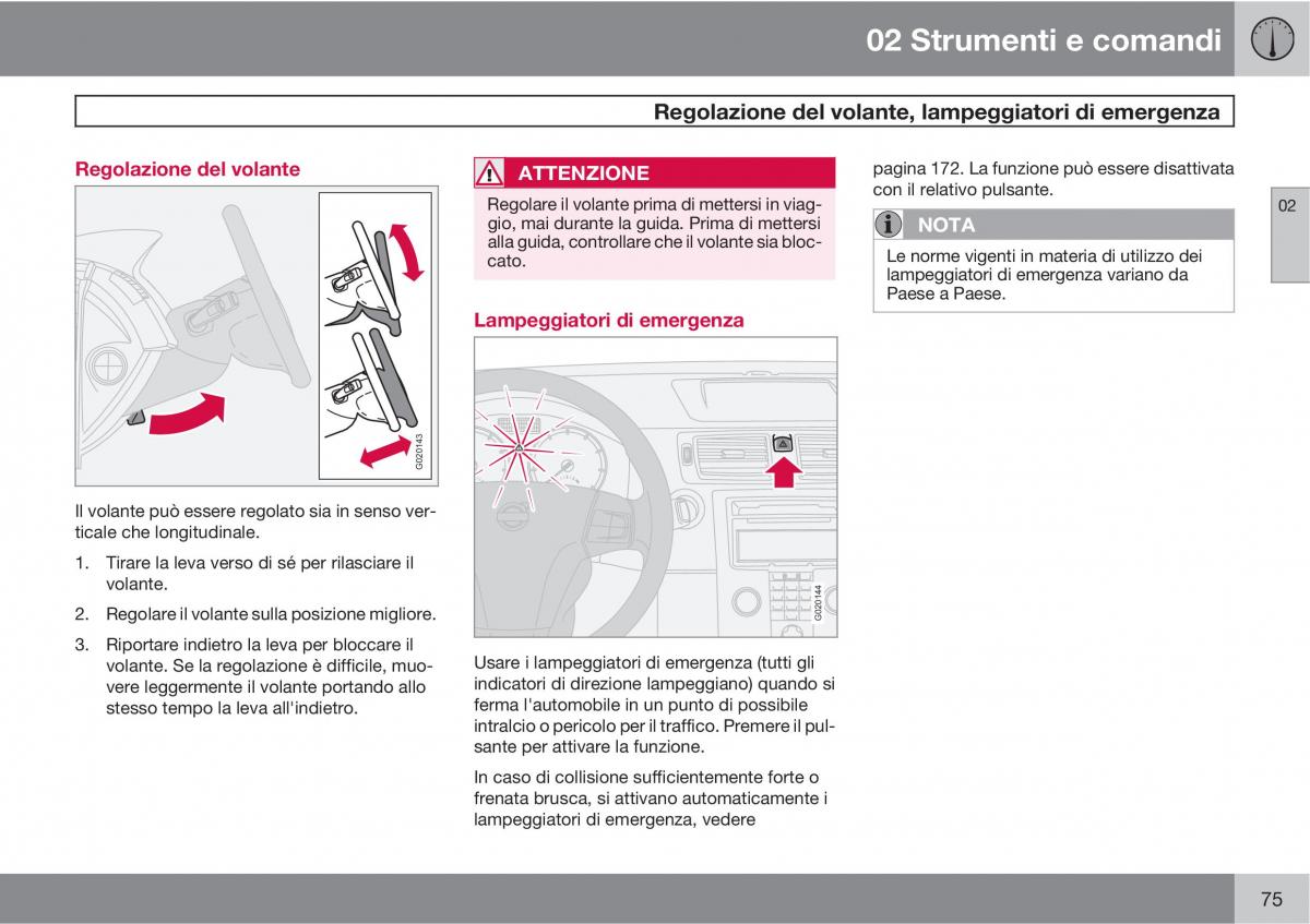 Volvo C30 manuale del proprietario / page 77