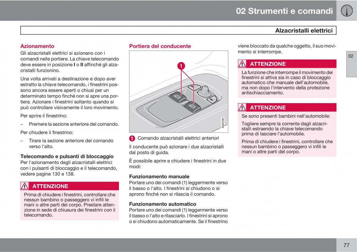 Volvo C30 manuale del proprietario / page 79