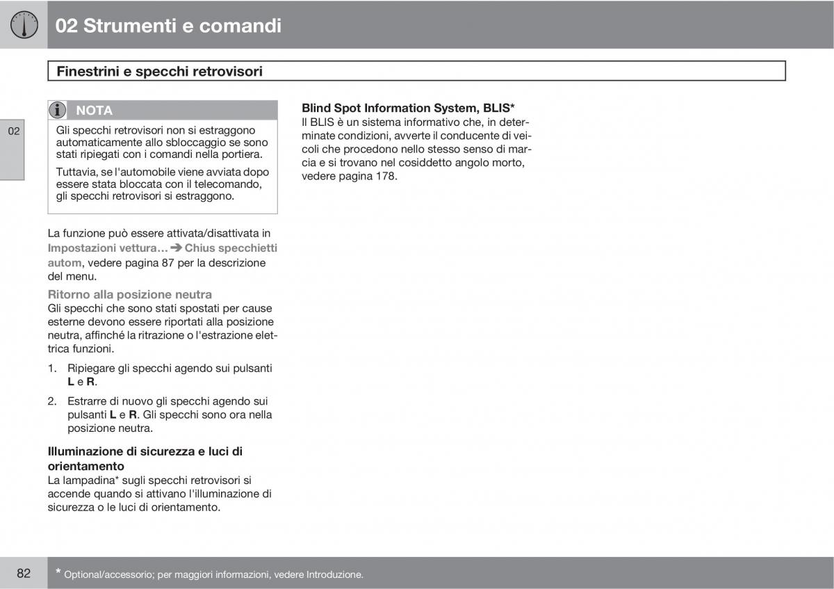 Volvo C30 manuale del proprietario / page 84