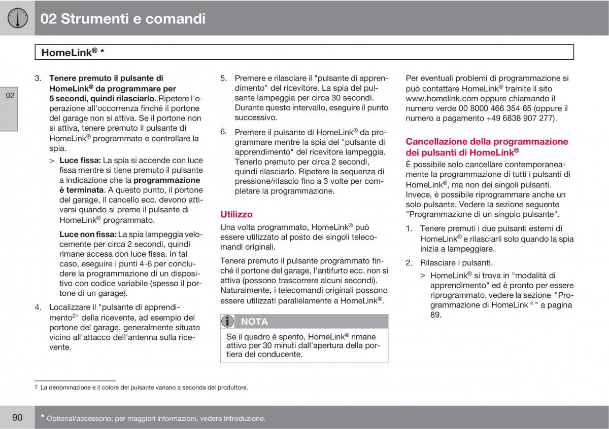 Volvo C30 manuale del proprietario / page 92