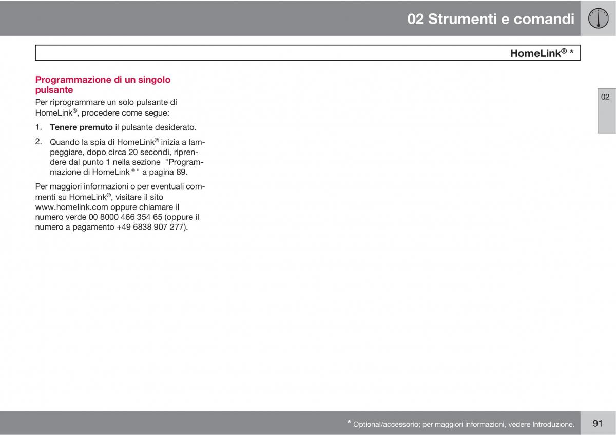 Volvo C30 manuale del proprietario / page 93