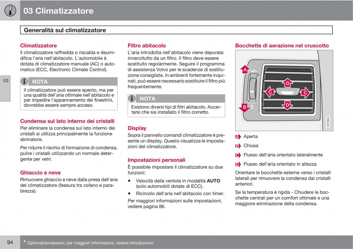 Volvo C30 manuale del proprietario / page 96