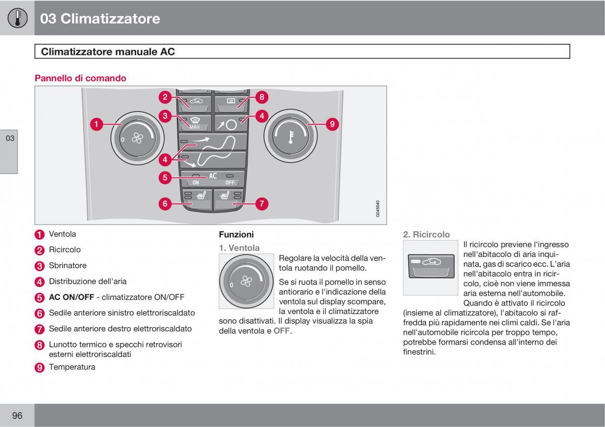 Volvo C30 manuale del proprietario / page 98