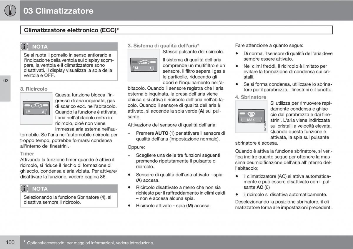 Volvo C30 manuale del proprietario / page 102