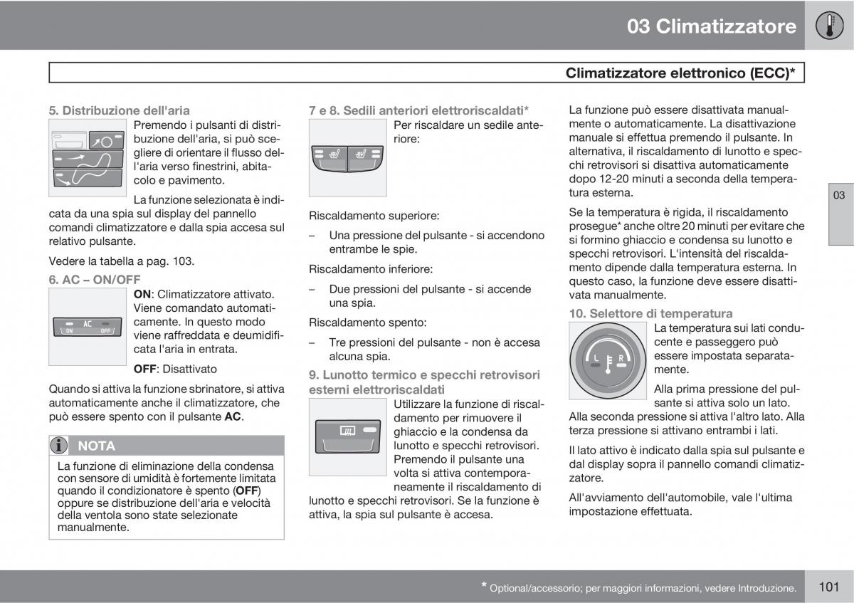 Volvo C30 manuale del proprietario / page 103