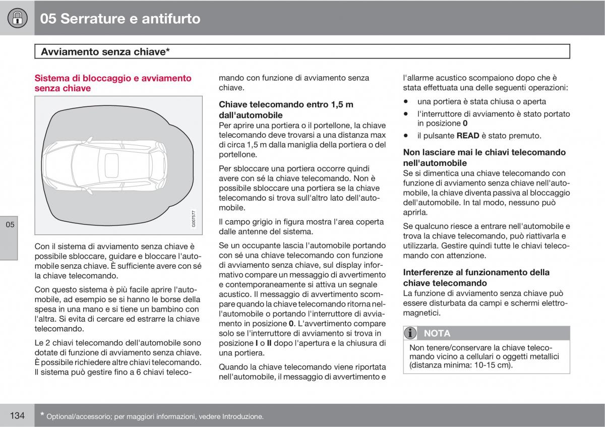 Volvo C30 manuale del proprietario / page 136