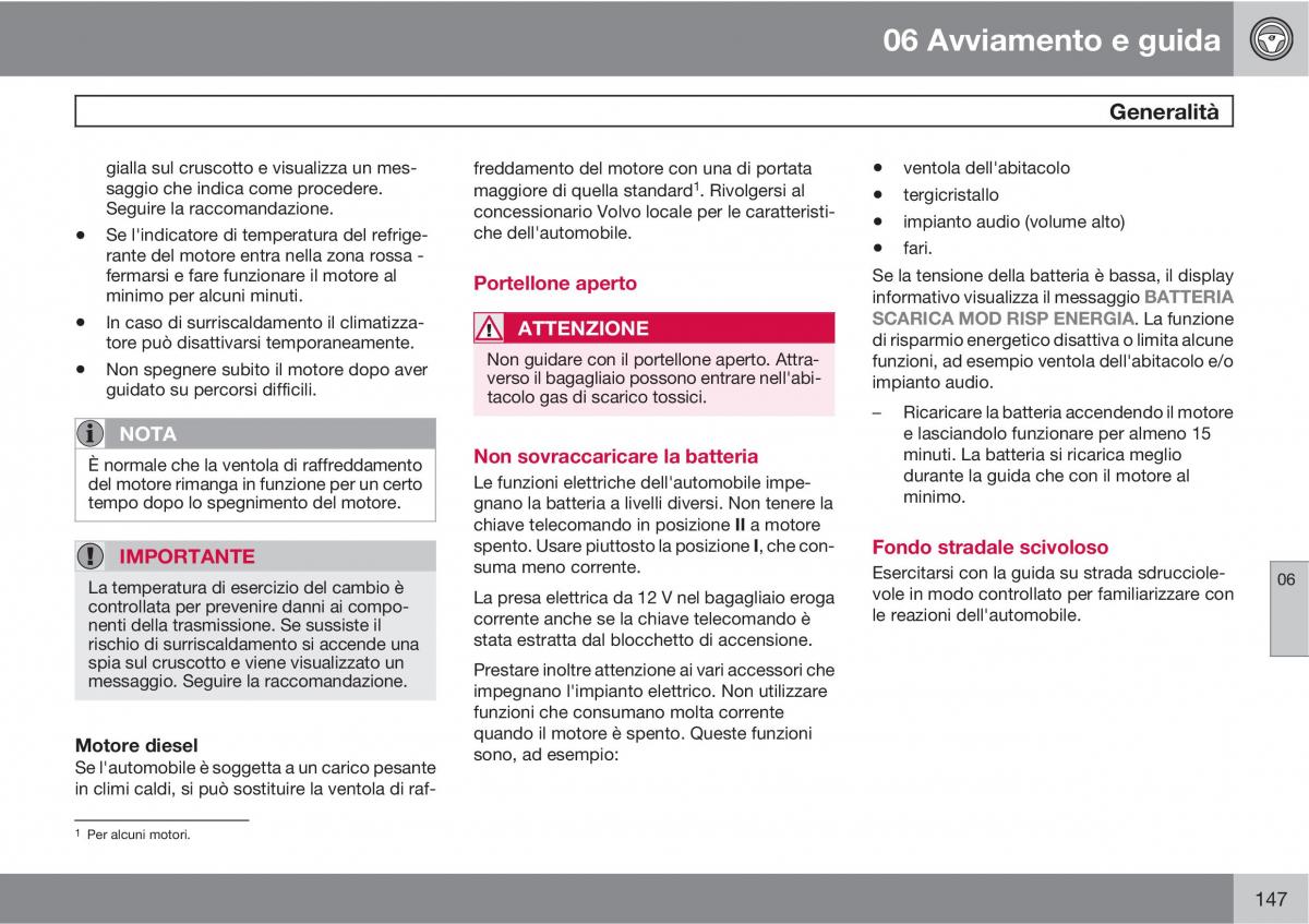 Volvo C30 manuale del proprietario / page 149