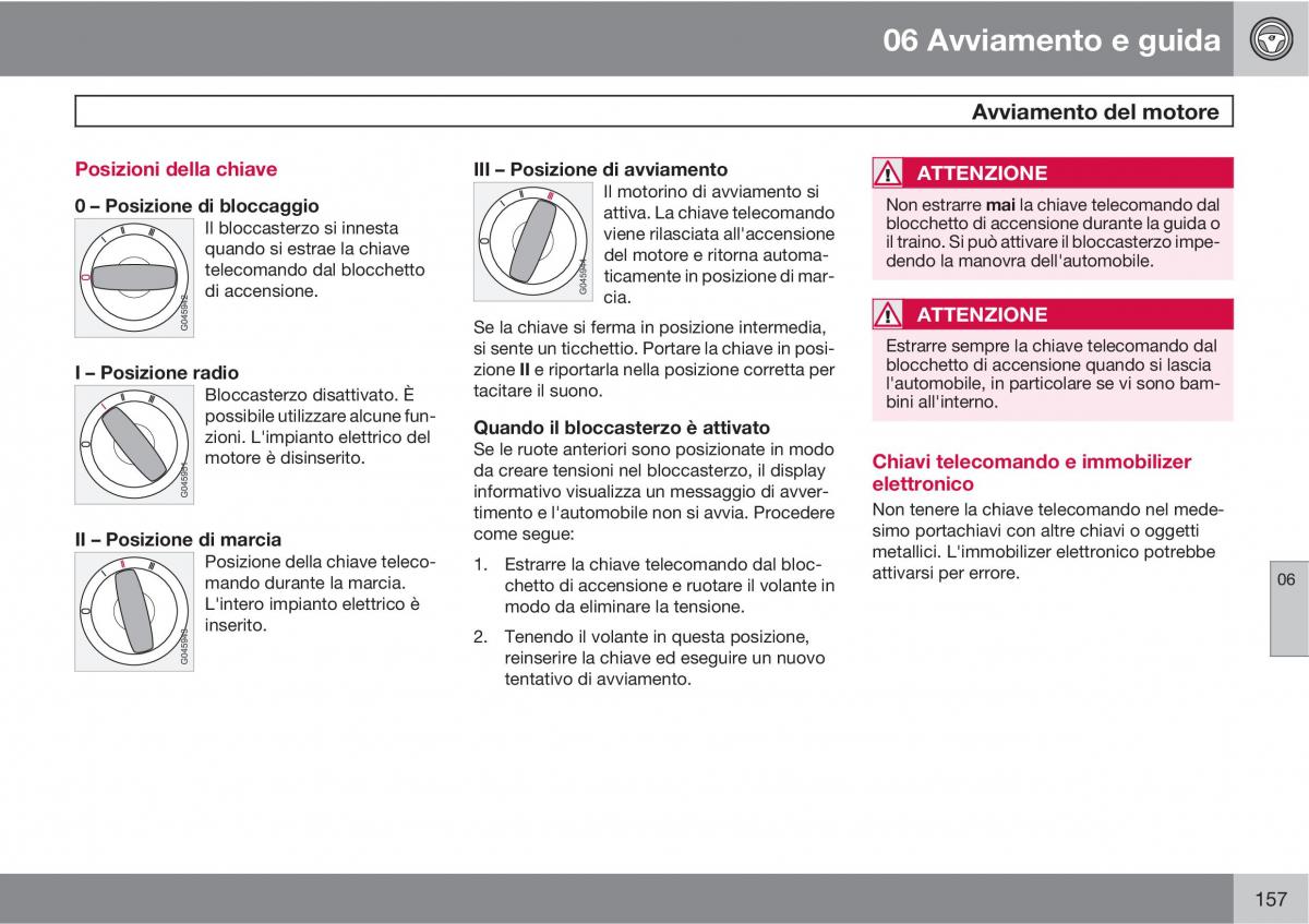 Volvo C30 manuale del proprietario / page 159